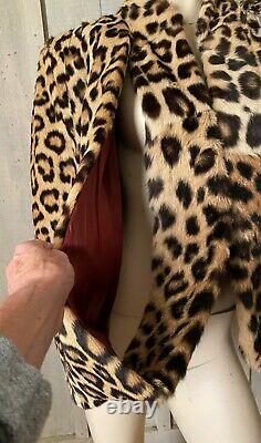 Vintage 40s Geoffroys Cat Fur Cape Stole Leopard Look not Lippi or Lynx OSFM