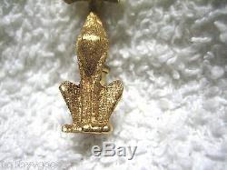 Vintage 750 / 18k Yellow Gold Italy Art Deco Sitting Kitty Cat Brooch Pin