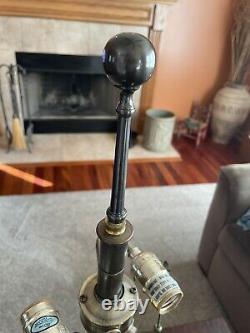 Vintage ART DECO STYLE CAT BASE LAMP Heavy Metal Stunning! 32