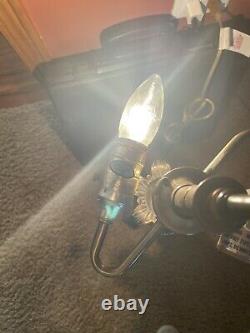 Vintage ART DECO STYLE CAT BASE LAMP Heavy Metal Stunning! 32