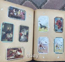 Vintage Art Deco 1930s-50s Playing Cards Horse Dog Cat Indians Collection Album