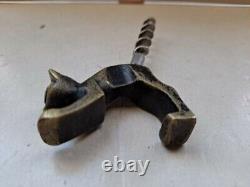 Vintage Art Deco Brass Cat Corkscrew Bottle Opener hagenauer