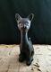 Vintage Art Deco Chalkware Cat, Large Novelty Cat Figure