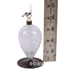 Vintage Art Deco Glass Perfume Scent Bottle Cat Dauber Bimini 1920-30
