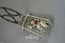 Vintage Art Deco Jewelry Fur Clip Figural Cat Brooch Pin 1930's Rare