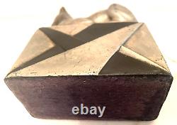 Vintage Art Deco Pompeian Bronze Egyptian Cat Bookends Bronze With Silver Finish