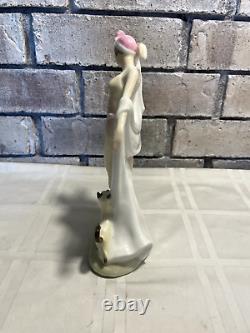 Vintage Art Deco Royal Doulton Porcelain Dancer Harriet & Siamese Cat Figurine