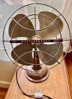 Vintage Art Deco Westinghouse 4 Blade CAT. #10 LO 2 Part # 35441 ELECTRIC FAN