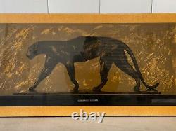 Vintage Art Nouveau Panther Lithograph Poster Rembrandt BUGATTI'60s