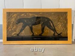 Vintage Art Nouveau Panther Lithograph Poster Rembrandt BUGATTI'60s