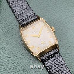 Vintage Bulova Cat Ear Lugs Circa 1959 Men's Art Deco Watch Cal. 11AF