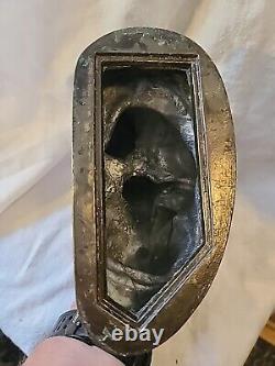 Vintage Cast Metal Sculpture Bookends, Big Cats Panther by Kronheim & Oldenbusch
