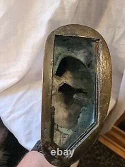 Vintage Cast Metal Sculpture Bookends, Big Cats Panther by Kronheim & Oldenbusch