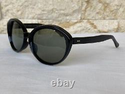 Vintage Cat Eye Art Deco Sunglasses Made In France Paris Ladies Black Green Nos