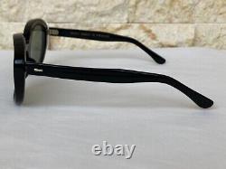 Vintage Cat Eye Art Deco Sunglasses Made In France Paris Ladies Black Green Nos