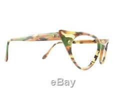 Vintage Cat Eye Glasses Eyeglasses Sunglasses New Frame Eyewear Marbled Green
