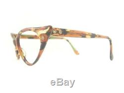 Vintage Cat Eye Glasses Eyeglasses Sunglasses New Frame Eyewear Marbled Green