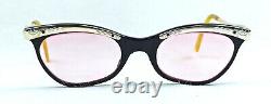 Vintage Cat Eye Sunglasses 1950's Librarian Style Metal Purple Cute Decorative