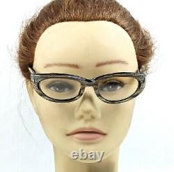 Vintage Cat Eye Sunglasses 50's MID Century Small Ladies Fashion Olive Frame