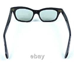 Vintage Cat Eye Sunglasses Art Deco Rs Lor Italy Made Black 1950's 1960's Ladies