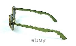 Vintage Cat Eye Sunglasses France Made MID Century 1950's Ladies Green Medium