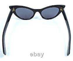 Vintage Cat Eye Sunglasses White Artistic Rare France 1950's MID Century Ladies