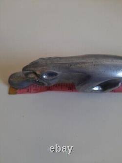 Vintage DP Carter Pontefract Sculpture Juguar Aluminium Engraved 1951 Rare