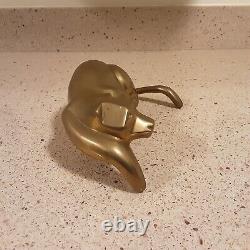 Vintage Dolbi Cashier Style Brass Panther Cat Chelf Sitter Sculpture 8.5 Long