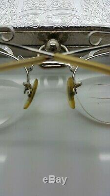 Vintage Eye Glasses, Truly Authentic, Original, With Case, Cat Eye Style Jeweled