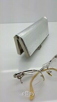 Vintage Eye Glasses, Truly Authentic, Original, With Case, Cat Eye Style Jeweled