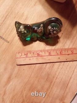 Vintage Fenton Art Glass Cat Figurine 3 Piece Set cats limited edition numbered