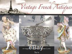 Vintage French Art Deco Silver Plate Knife Rests, Cat Dog Bird Rooster, Francia