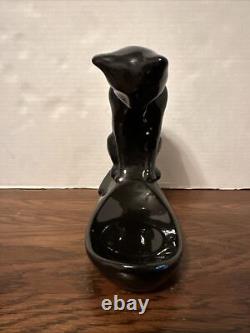 Vintage Haeger Ceramic Black Cat Sculpture 8
