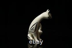 Vintage Hollohaza Kitten / Cat / Porcelain Cat / Hand painted figurine