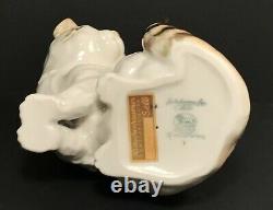 Vintage Hutschenreuther Kunstabteilung Selb Porcelain Sitting Cat Figurine RARE