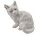 Vintage Hutschenreuther Kunstabteilung Selb Porcelain Sitting White Cat Figurine