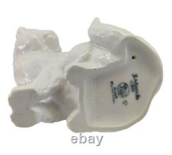Vintage Hutschenreuther Kunstabteilung Selb Porcelain Sitting White Cat Figurine