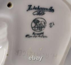 Vintage Hutschenreuther Kunstabteilung Selb Porcelain Sitting White Cat Figurine