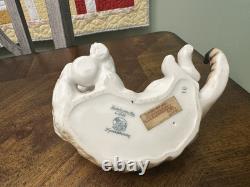 Vintage Hutschenreuther Kunstabteilung Selb Porcelain Tabby Cat Figurine RARE