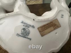 Vintage Hutschenreuther Kunstabteilung Selb Porcelain Tabby Cat Figurine RARE