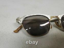 Vintage MCM Cat Eye Artcraft 1/10 12k GF Gold 22mm Eyeglasses with Case 4.5-5.75