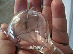 Vintage Orrefors Cat Head Crystal Glass Decanter Sven Palmquist Sweden