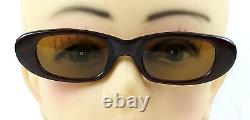 Vintage Persol Ratti Sunglasses Brevett Meflecto Cat Eye Brown Italy 1960's Rare