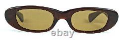 Vintage Persol Ratti Sunglasses Brevett Meflecto Cat Eye Brown Italy 1960's Rare