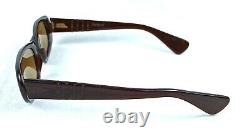 Vintage Persol Ratti Sunglasses Brevett Meflecto Cat Eye Brown Italy 1960's Rare