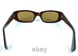 Vintage Persol Ratti Sunglasses Brevett Meflecto Cat Eye Brown Italy 1960's Rare