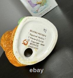 Vintage Rare 1948 Beswick Beatrix Potter's Squirrel Nutkin with Original Box