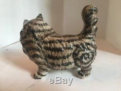 Vintage Rare Beswick Grey Swiss Roll Persian Cat Standing Model 1898 Excellent
