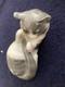 Vintage Royal Copenhagen 1025 727 Kitten Playing With Tail Porcelain Figurine