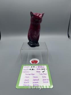 Vintage Royal Doulton Flambe Porcelain Cat Figurine by Charles Noke, 1925 Deco